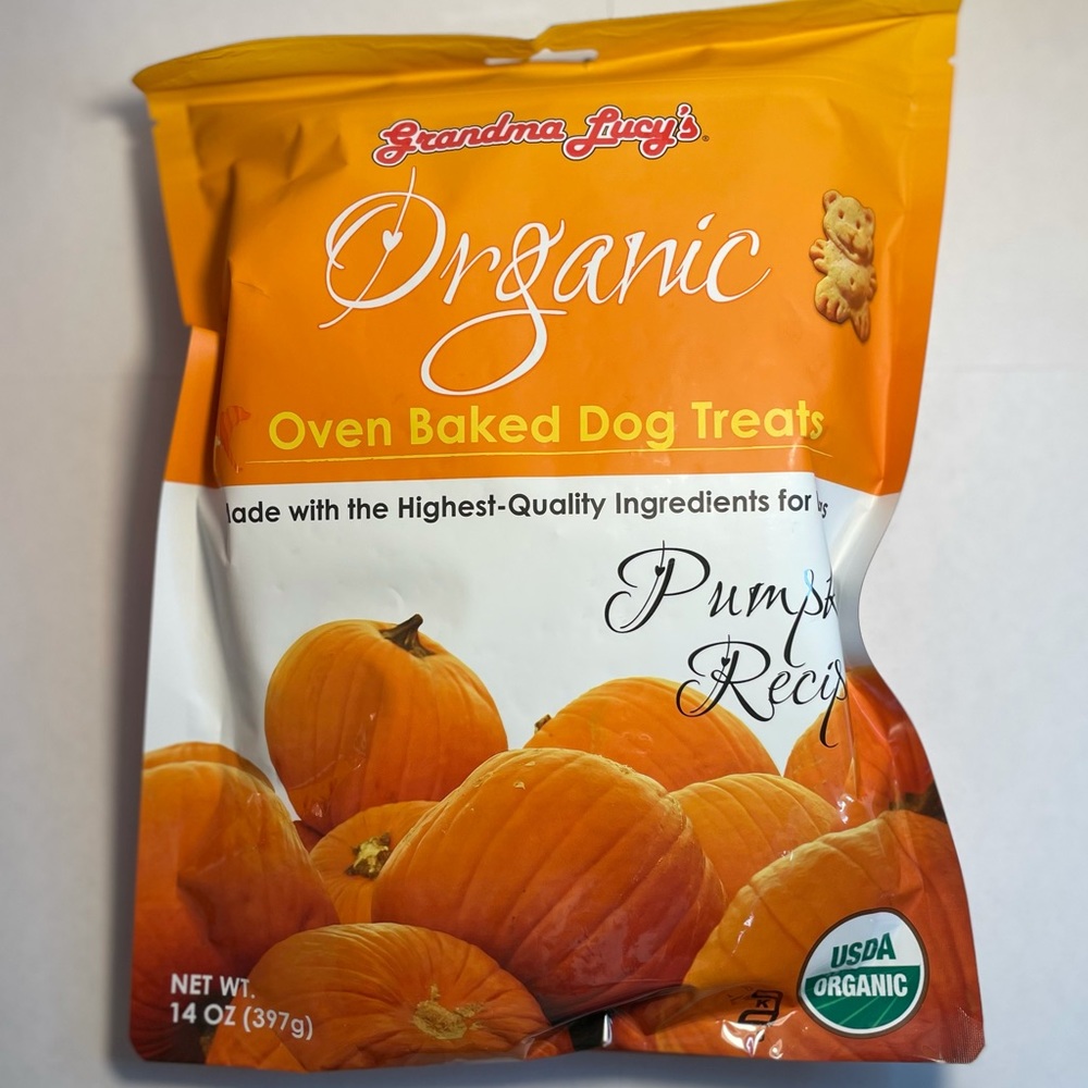 Organic Pumpkin Oven Baked Dog Treats.